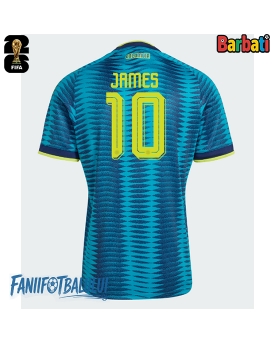 Columbia James Rodriguez #10 Tricou Fotbal Replică Mondial 2026 Barbati Deplasare
